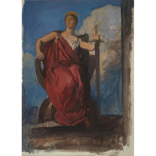 Edwin Austin Abbey - Study for figure of The Genius of Pennsylvania in The Apotheosis of Pennsylvania.webp