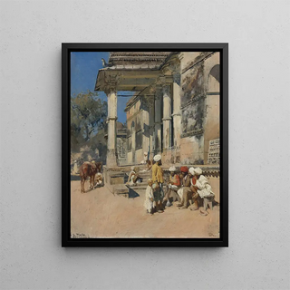 Edwin Lord Weeks - Portico Of A Mosque Ahmedabad.webp