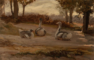 Elihu Vedder - Geese.webp