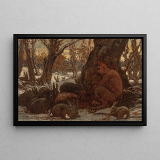Elihu Vedder - Young Marsyas Charming the Hares.webp