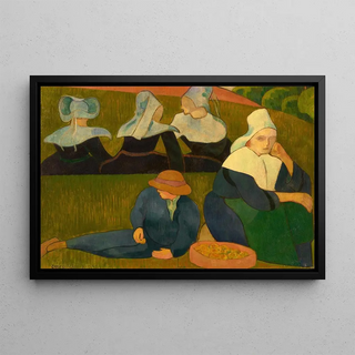 Emile Bernard - Bretonnerie Bretonnes dans une prairie.webp