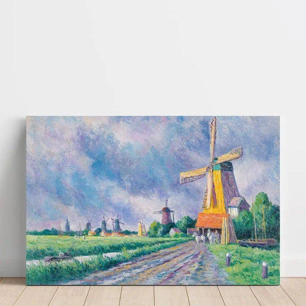 Maalauksen jäljennös Environs De Rotterdam - Maximilien Luce
