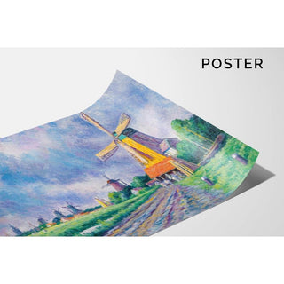 Environs De Rotterdam - Maximilien Luce | Reproduction Tableau Décoration murale affiche copie