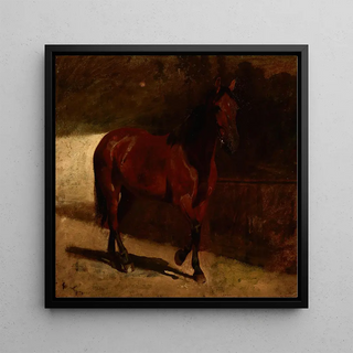 Étude d'un cheval alezan - Maksymilian Gierymski