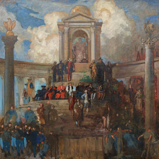 Étude pour L'apothéose de la Chambre des représentants de Pennsylvanie au Capitole de l'État de Pennsylvanie à Harrisburg - Edwin Austin Abbey