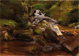 Eugen Bracht - Hans Thoma am Waldbach.webp