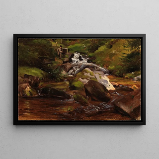 Eugen Bracht - Hans Thoma am Waldbach.webp