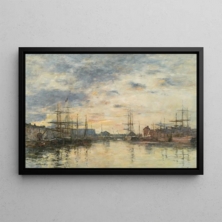 Eugne Boudin - Fcamp Le Bassin au coucher du soleil.webp