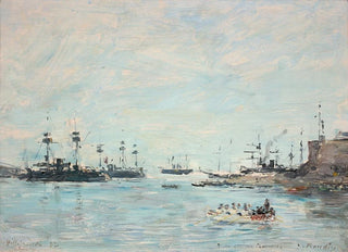 Eugne Boudin - Lescadre devant Villefranche.webp