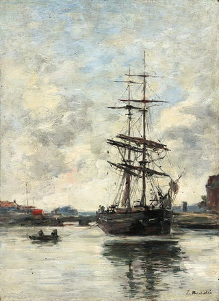 Eugne Boudin - Ship on the Touques.webp