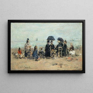 Eugne Boudin - Trouville scne de plage (Case Conflict) (Case Conflict).webp