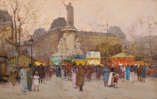 Eugne GalienLaloue - La Place du Republic Paris.webp