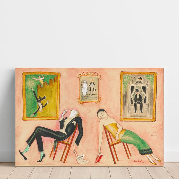 Maalauksen jäljennös Familjeidyll-maalaus - Nils Dardel