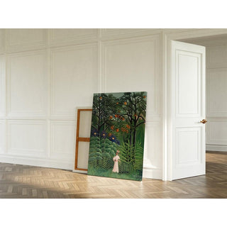 Femme se promenant dans une forêt exotique - Henri Rousseau | Reproduction Tableau Décoration murale affiche copie