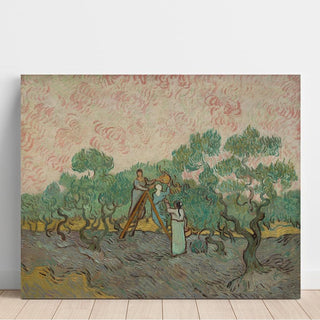 Femmes ramassant des olives - Vincent van Gogh | Reproduction Tableau Décoration murale affiche copie