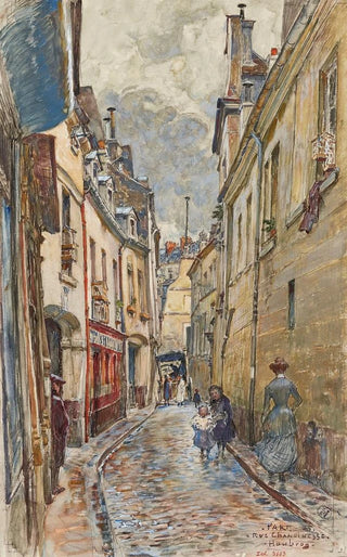 Frdric Houbron - Rue Chanoinesse en 1905 4me arrondissement.webp