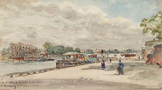 Frdric Houbron - Travaux de construction du pont Alexandre III cour de la Reine vus du quai dOrsay.webp