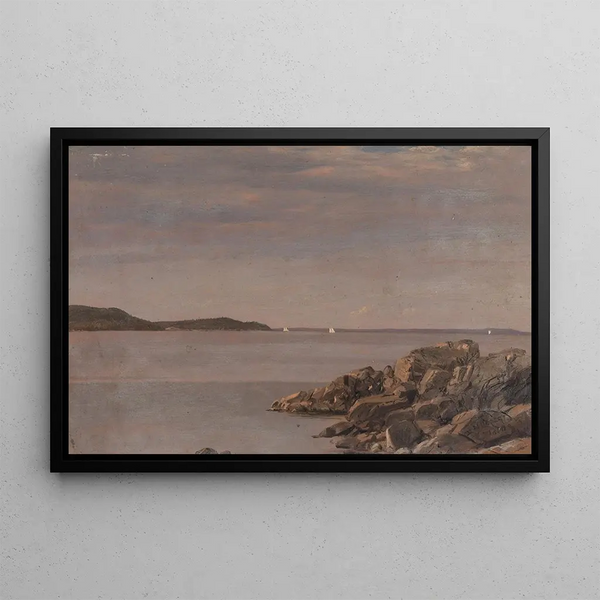 Île de Mount Desert, Maine:n rannikkoalue - Frederic Edwin Church — kehystetty taideteos seinällä