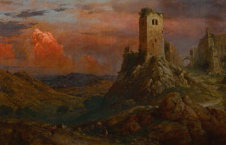 Frederic Edwin Church - Watch Tower in Italy.webp
