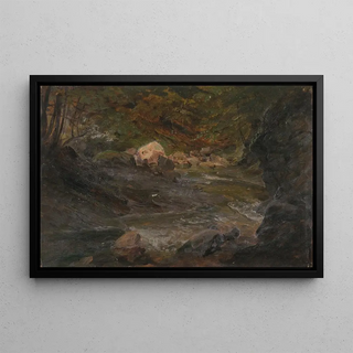 Frederic Edwin Church - Woodland Stream.webp