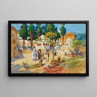 Frederick Arthur Bridgman - Arab Womens Day in the Cemetery BouKobrine.webp