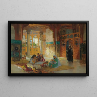 Frederick Arthur Bridgman - Interieur dun palais Arabe.webp