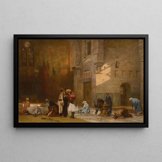 Frederick Arthur Bridgman - Prayer in the Mosque Cairo.webp