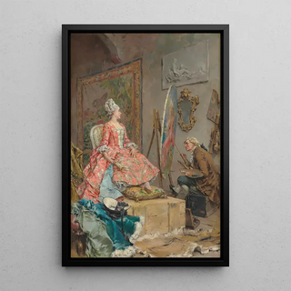 Frederik Hendrik Kaemmerer - Sitting for her Portrait.webp