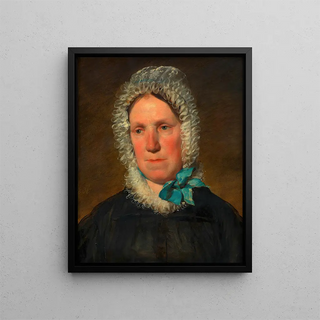 Friedrich von Amerling - Josepha Kaltenthaler mit Spitzenhubchen Mutter der 1 Frau des Knstlers.webp