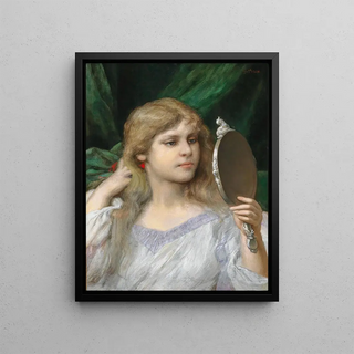 Gabriel von Max - The Mirror.webp