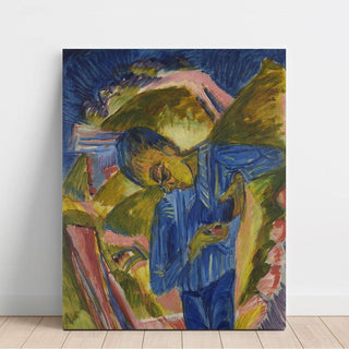 Garçon avec des bonbons - Ernst Ludwig Kirchner | Reproduction Tableau Décoration murale affiche copie