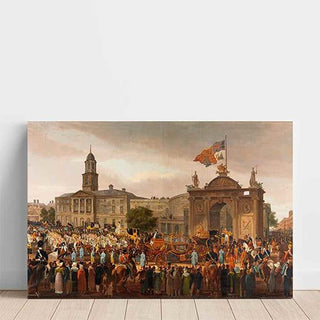 George IV, Roi d'Angleterre, entrant à Dublin par William Turner De Lond | Reproduction Tableau Décoration murale affiche copie