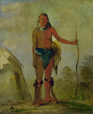 George Catlin - AihNoWa The Fire a Fox Medicine Man.webp