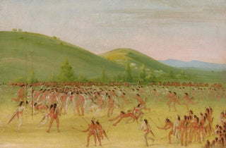 George Catlin - BallPlay of The ChoctawBall Down.webp