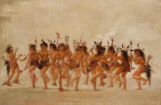 George Catlin - Beggars Dance Mouth of Teton River.webp