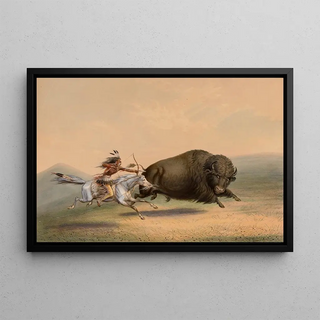 George Catlin - Buffalo Hunt ChaseNo 5.webp