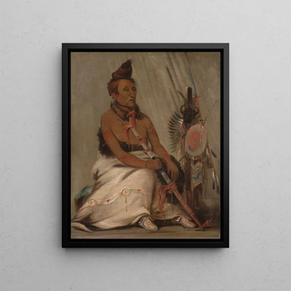 George Catlin - EhTohkPahShePeShah Black Moccasin Aged Chief.webp