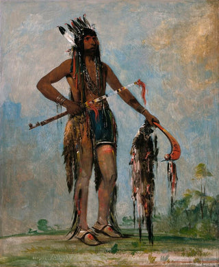 George Catlin - KaBsHunk He Who Travels Everywhere a Warrior.webp