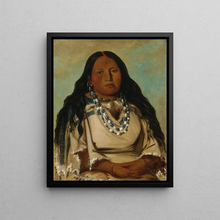 George Catlin - KahBckA The Twin Wife of Bloody Hand.webp