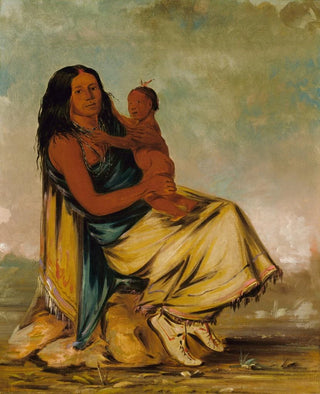 George Catlin - WhCheeTe Wife of ClerMnt And Child.webp