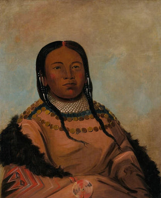 George Catlin - WiLohTahEehTchhTaMhNee Red Thing That Touches In Marching Daughter of Black Rock.webp