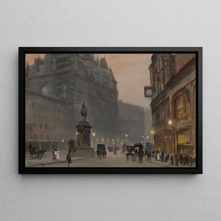 George Hyde Pownall - In KnightsbridgeGeorge Hyde Pownall 18761932 In Knightsbridge and Down Piccadilly by the Green Park.webp