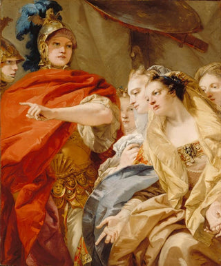 Giovanni Domenico Tiepolo - The Women Of Darius Invoking The Clemency Of Alexander.webp