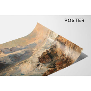 Glacier de Grand Croux, Cogne - Edward Theodore Compton | Reproduction Tableau Décoration murale affiche copie