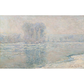Glaçons, Effet Blanc - Claude Monet | Reproduction Tableau Décoration murale affiche copie