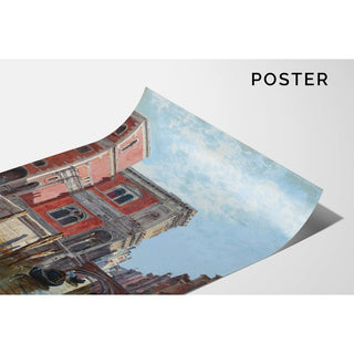 Gondoliers sur un canal vénitien - Antonietta Brandeis | Reproduction Tableau Décoration murale affiche copie