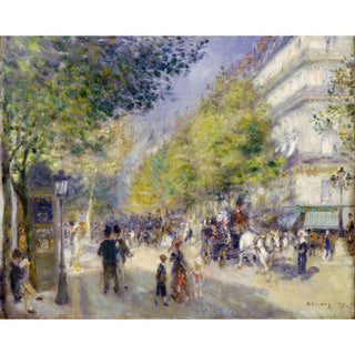 Grands Boulevards - Pierre-Auguste Renoir | Reproduction Tableau Décoration murale affiche copie