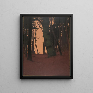 Gustav Kampmann - Abend im Wald.webp