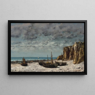 Gustave Courbet - Boats on a BeachEtretat.webp