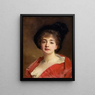 Gustave Jean Jacquet - Woman In Red.webp